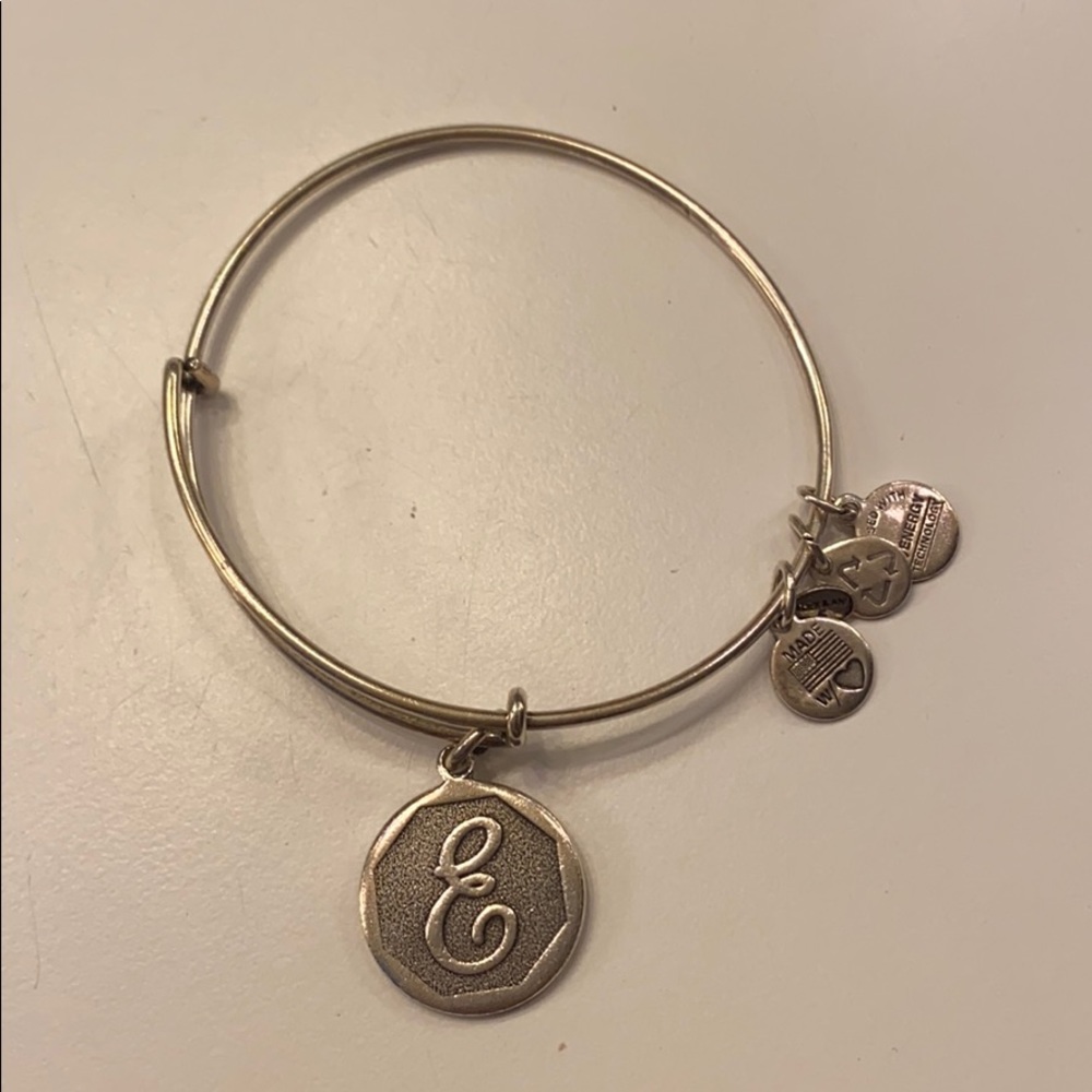 Alex and Ani Silver “E” Initial Bracelet